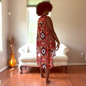 Button down sheer vest